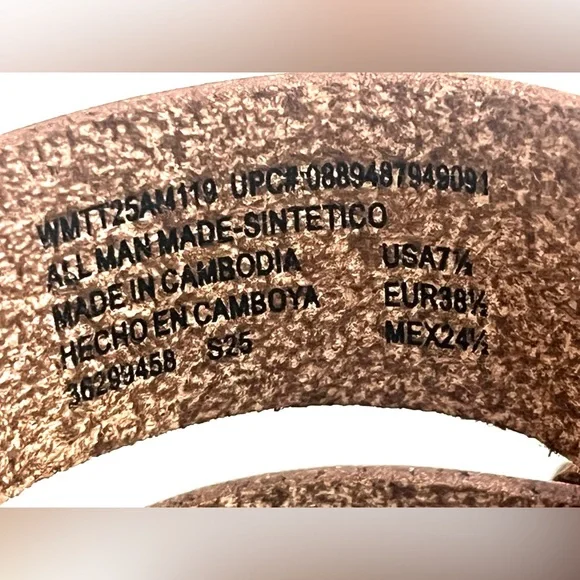 Time and Tru Brown Slide Sandals with Gold Accent Women’s Size 7.5 NWT - Picture 9 of 15